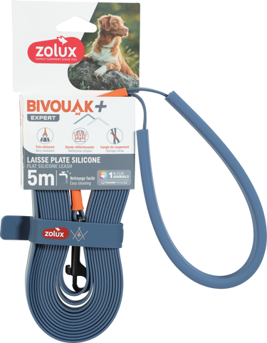 BVK Silicone Flat Lead Blue, 5 m